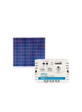 Kit Energia Solar Fotovoltaica 60Wp 12Vcc - até 195 Wh/dia