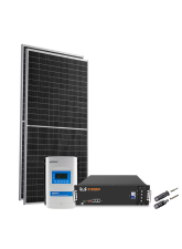 Kit Energia Solar Off Grid s/ Inversor - 1.17kWp 100Ah 48V Lítio (23271)